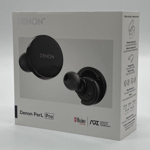 新品・未開封(修理交換品)　デノン Denon イヤホン PerL Pro黒 DENON（デノン） DENON PerL Pro TrueWireless Earbuds (AHC15PLBKEM