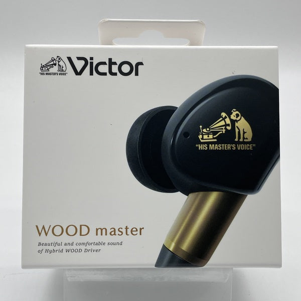 Victor WOOD master ワイヤレスイヤホン(ピアノブラック) Victor 【中古】WOOD master HA-FW5000T-B ピアノブラック【日本橋
