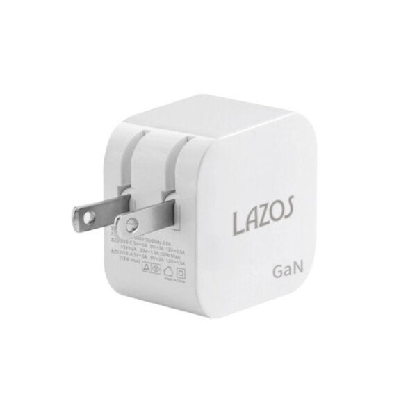 Lazos 窒化ガリウム採用 GaN AC充電器 30W C(PD)+Aポート【L-ACG-PD30