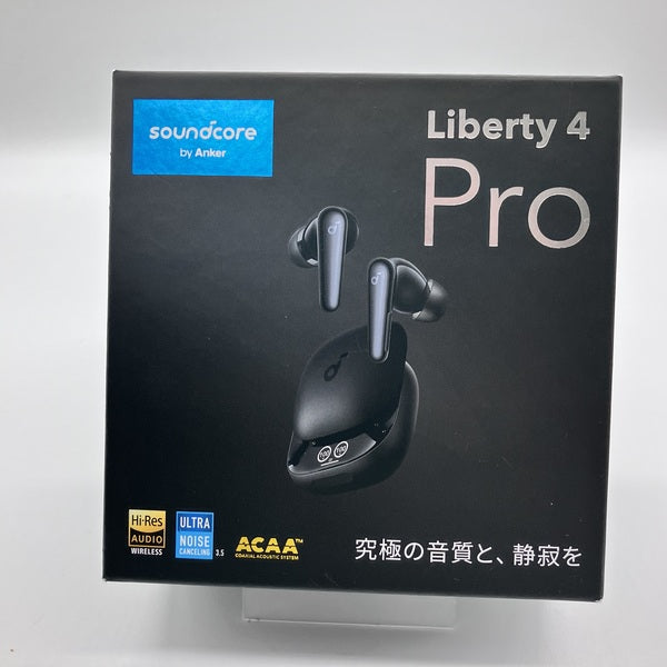 (左若干弱)soundcore liberty 4 pro ブラック 中古美品 Anker 【中古】Soundcore Liberty 4 Pro ミッドナイトブラック