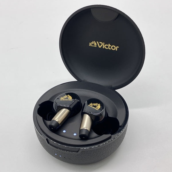 Victor Wood Master ピアノブラック ほぼ未使用 ケース付き Victor 【中古】WOOD master HA-FW5000T-B ピアノブラック【日本橋