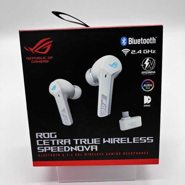 ASUS ROG CETRA TWS SPEEDNOVA 中古美品 ASUS 【中古】ROG CETRA True Wireless SpeedNova ホワイト【名古屋