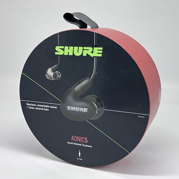【新品未開封】SHURE AONIC5 ブラック　SE53BABK+UNI-A SHURE 【中古】AONIC5 ブラック 【SE53BABK+UNI-A】【日本橋】 – e