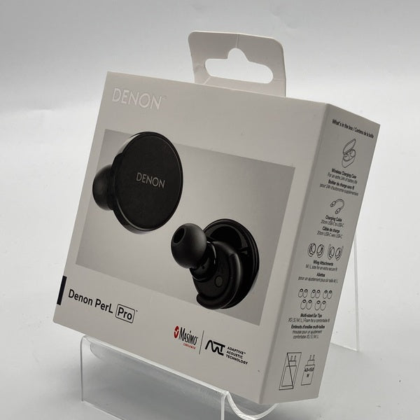 DENON 【中古】PerL Pro True Wireless Earbuds ブラック【AHC15PLBKEM
