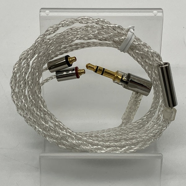 final 【中古】シルバーコートケーブル MMCX 1.2m 3.5mm 【C106