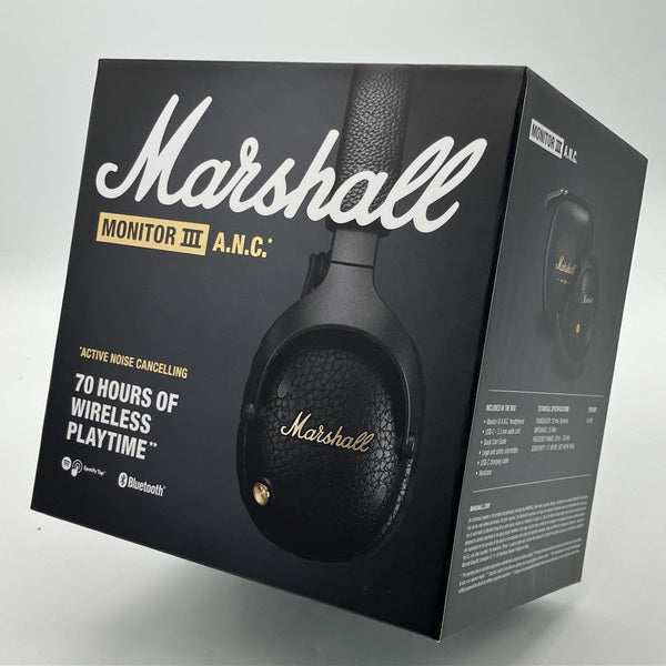 Marshall monitorⅢ ワイヤレスヘッドホン　中古 Marshall 【中古】Monitor III A.N.C. Black【名古屋】 – e☆イヤホン