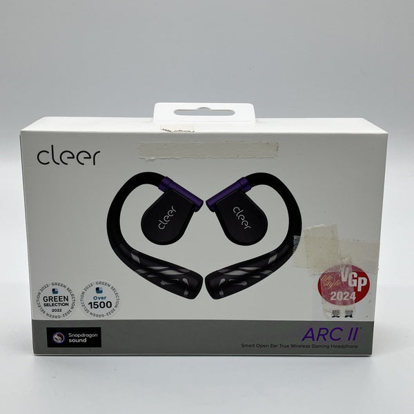 値下げ　Cleer CLR-ARC2G-PB ワイヤレスイヤホン Cleer 【中古】ARC II Game Edition Purple&Black 【CLR-ARC2G-PB