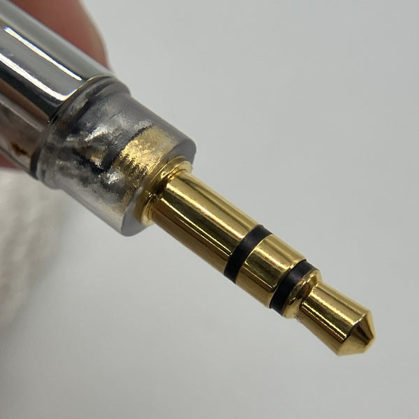 final 【中古】シルバーコートケーブル MMCX 1.2m 3.5mm 【C106