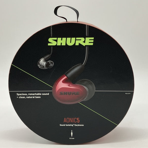 SHURE 【中古】AONIC5 レッド 【SE53BARD+UNI-A】【秋葉原】 – e☆イヤホン