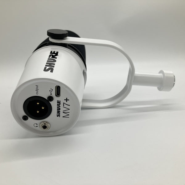 SHURE 【中古】MV7+ポッドキャストマイクロホン ホワイト 【MV7+-W-J