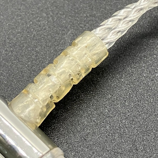 final 【中古】シルバーコートケーブル MMCX 1.2m 3.5mm 【C106