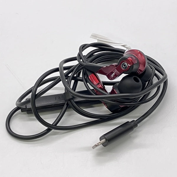 ヘッドホン radius HP-NHL11R RED radius 【中古】HP-NHL11R Lightning Inner ear headphones レッド