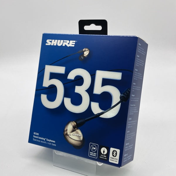SHURE 【中古】SE535 ブロンズ UNIケーブル＋BT1付属 【SE535-V+BT1-A