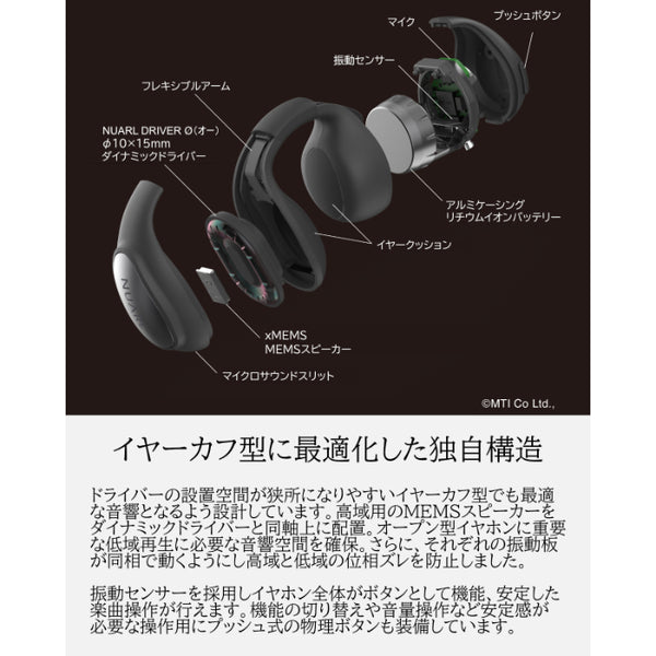 NUARL νClip Standard Edition Open Wireless Earbuds – e☆イヤホン