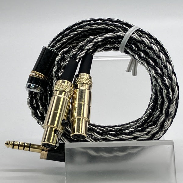 【中古】7N単結晶銅+7N単結晶銀混合編組ケーブル miniXLR4pin×2-4.4ｍｍ【日本橋】