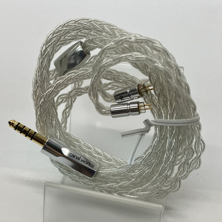 カナルワークス 【中古】純銀クリアバランスケーブル 127㎝ 4.4mm5極
