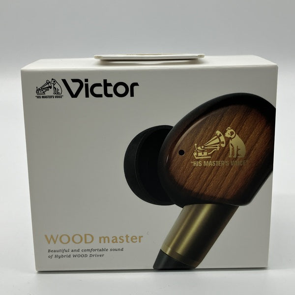 Victor WOOD master ワイヤレスイヤホン　サンバースト中古品 Victor 【中古】WOOD master HA-FW5000T-T サンバーストブラウン