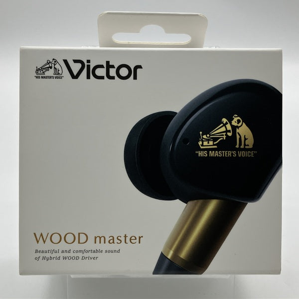 Victor Wood Master ピアノブラック ほぼ未使用 ケース付き Victor 【中古】WOOD master HA-FW5000T-B ピアノブラック【日本橋