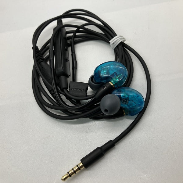 SHURE 【中古】SE215SPE ブルー UNIケーブル付属【SE215SPE-B-UNI-A