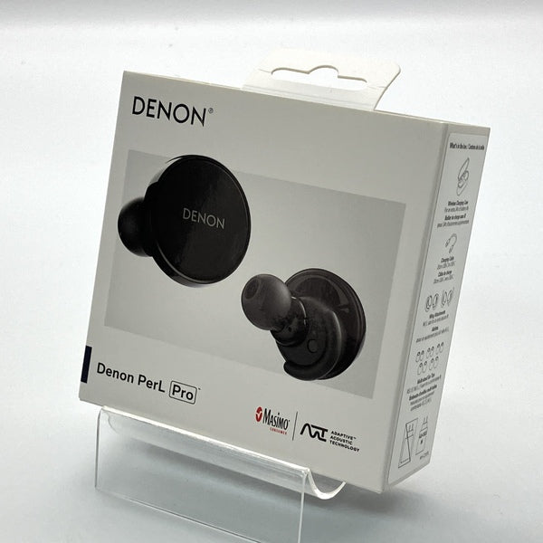 新品・未開封(修理交換品)　デノン Denon イヤホン PerL Pro黒 DENON 【中古】PerL Pro True Wireless Earbuds ブラック【AHC15PLBKEM