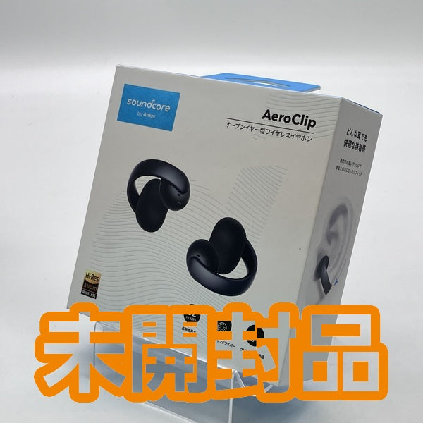 【中古】Soundcore AeroClip ミッドナイトブラック【A3388N11】【秋葉原】