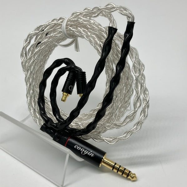 【中古】cooyin 8芯銀メッキ単結晶銅 リケーブル IE100Pro用 4.4mm【秋葉原】