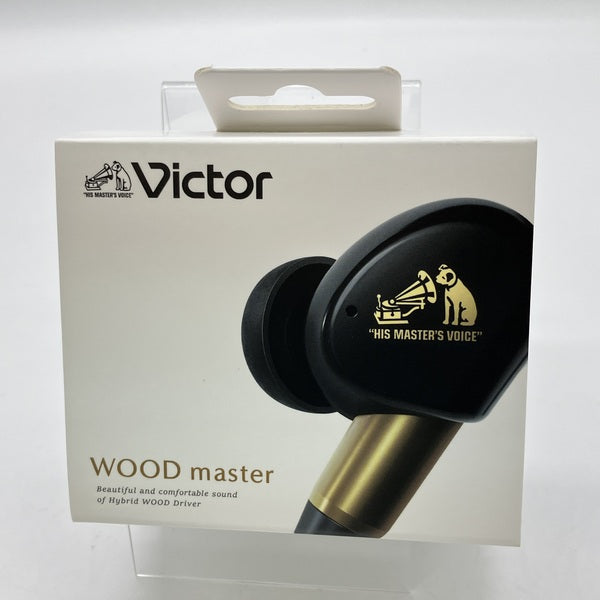 Victor WOOD master ワイヤレスイヤホン　サンバースト中古品 Victor 【中古】WOOD master HA-FW5000T-B ピアノブラック【秋葉原