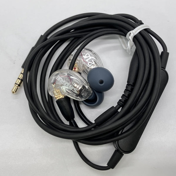 SHURE 【中古】SE215 クリア UNIケーブル付属 【SE215-CL-UNI-A