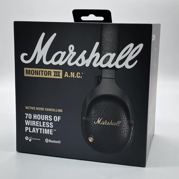 Marshall monitorⅢ ワイヤレスヘッドホン　中古 Marshall 【中古】Monitor III A.N.C. Black【秋葉原】 – e☆イヤホン