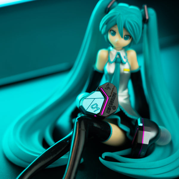 HiBy Digital YUME + HC1 Plug for Cu4 (Cyan) Set【初音ミク「ミク祭
