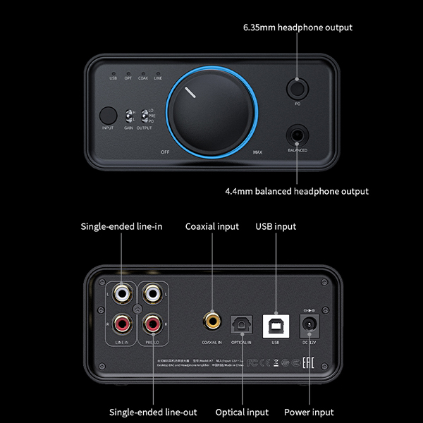 FIIO フィーオ K7 【FIO-K7-B】 / e☆イヤホン